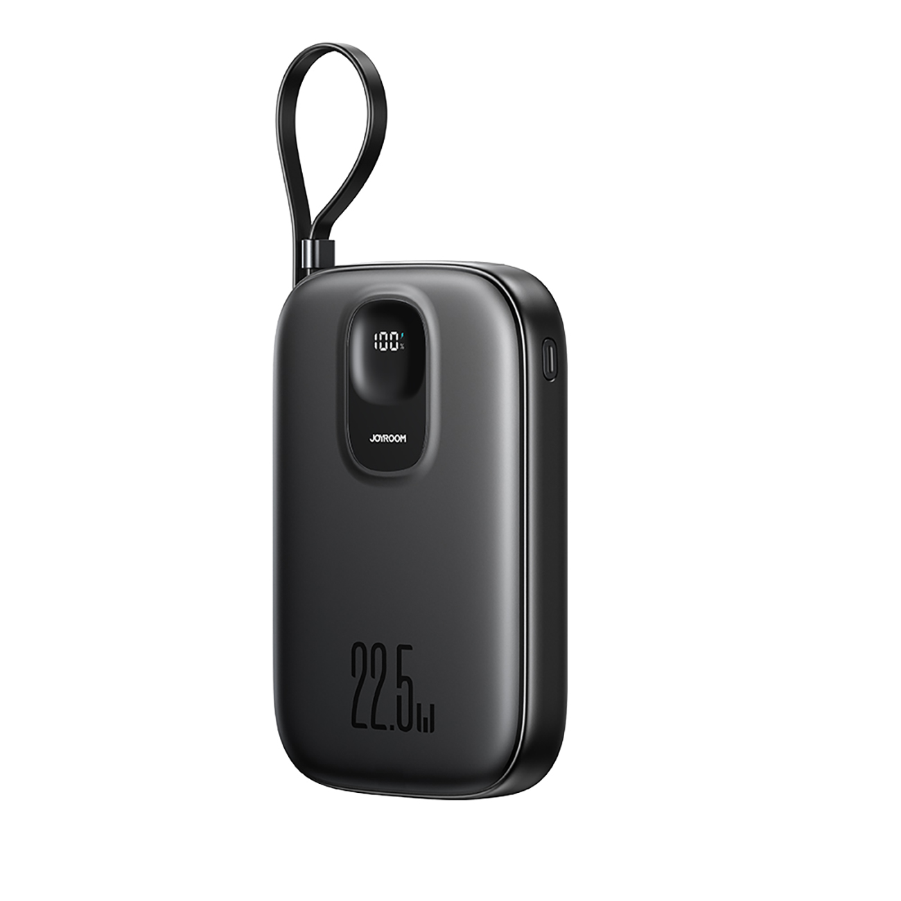 Ulkoinen akku Power Bank Joyroom JR-PBF18 22.5W Lightning-kaapelilla 10000mAh musta