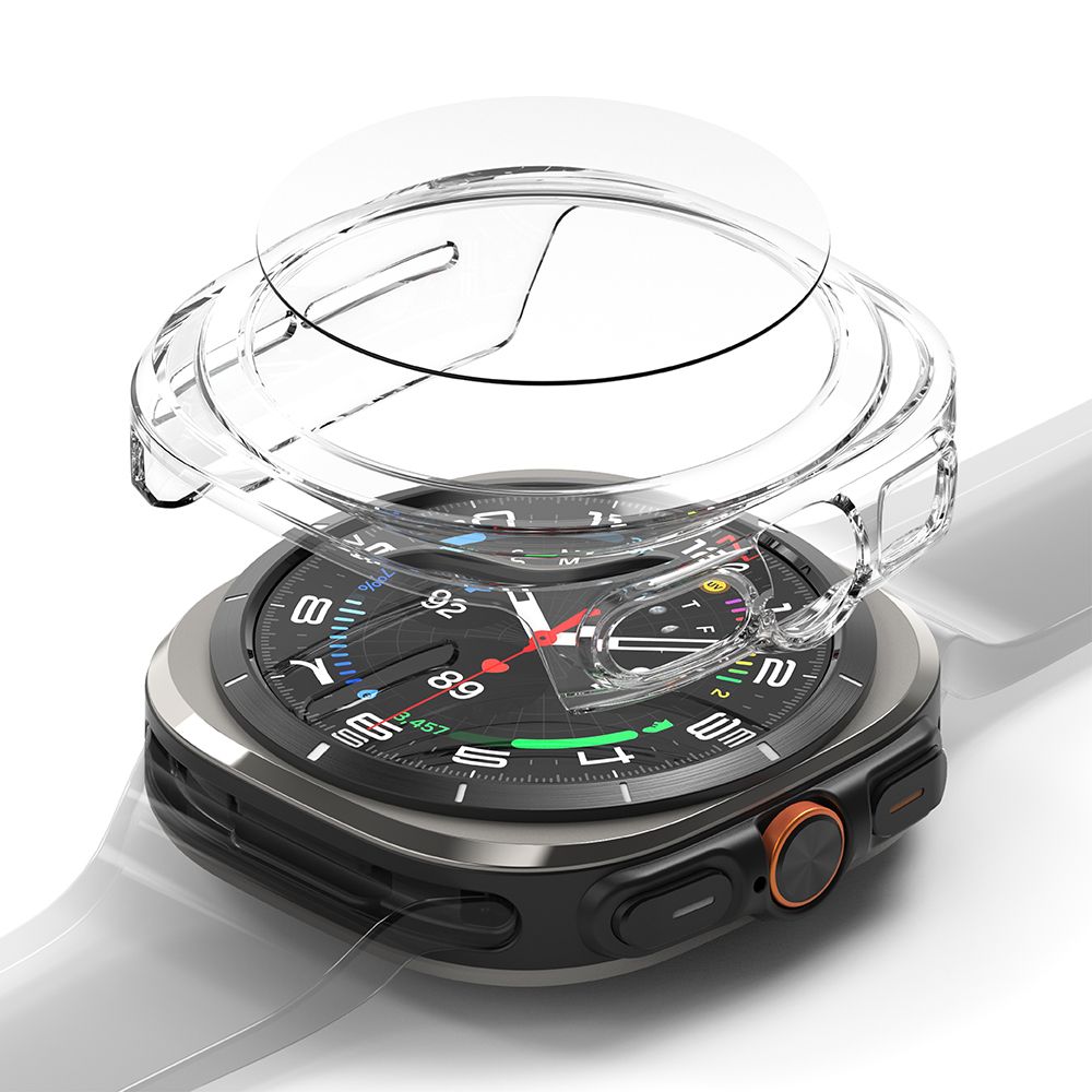 Ringke Slim & Tempered Glass Case + Glass Set for Samsung Galaxy Watch Ultra 47mm - Transparent