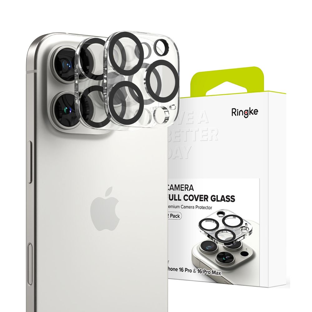 Ringke Camera Protector 2-pack Karkaistu lasi iPhone 16 Pro / 16 Pro Maxille