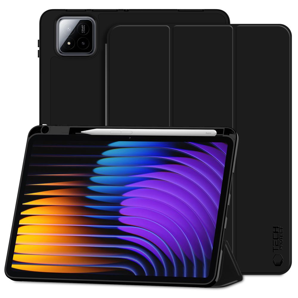 TechProtect SmartCase Pen Suojakuori Xiaomi Pad 7 / 7 Prolle - musta