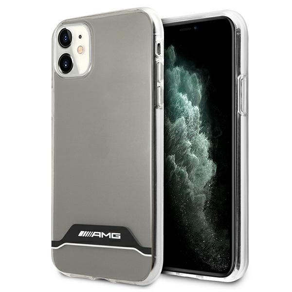 AMG Electroplate Black&White Suojakuori iPhone 11 / XR 6.1":lle - läpinäkyvä