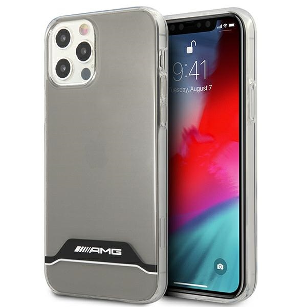 AMG Electroplate Black&White Suojakuori iPhone 12 / 12 Prolle - läpinäkyvä