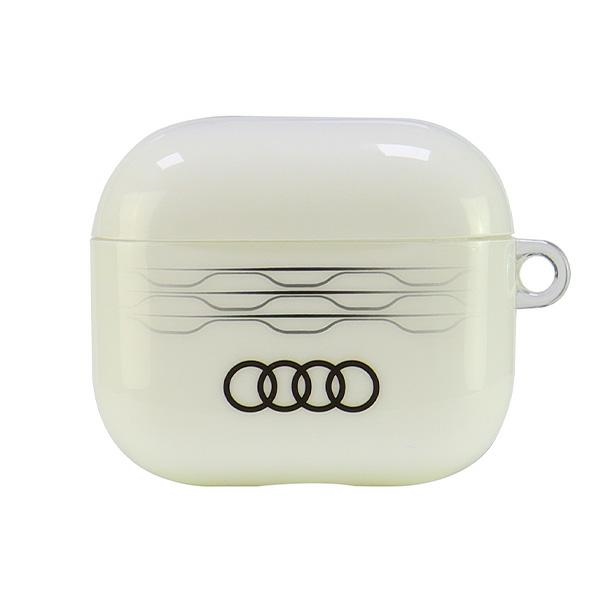 Audi IML Geometric Pattern AirPods 3 Suojakuori - valkoinen