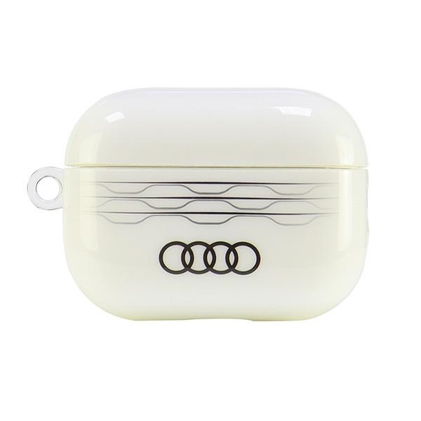 Audi IML Geometric Pattern Suojakuori AirPods Pro 2:lle - valkoinen