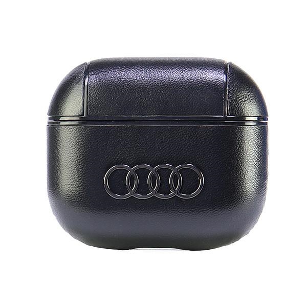 Audi Leather Big Logo Suojakuori AirPods 3:lle - musta