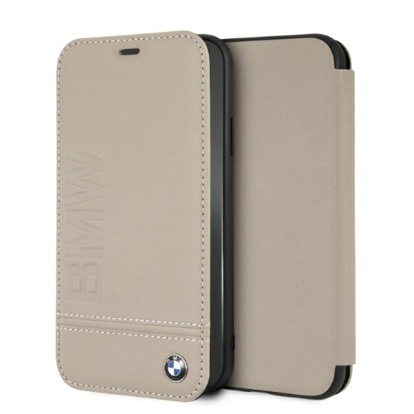 BMW Logo Imprint iPhone Xr Suojakuori - beige