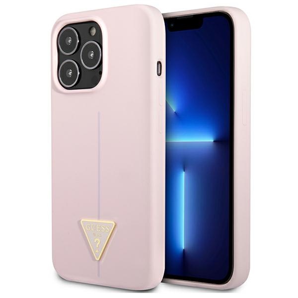Guess Silicone Triangle Suojakuori iPhone 13 Pro / 13 6.1":lle - Violetti