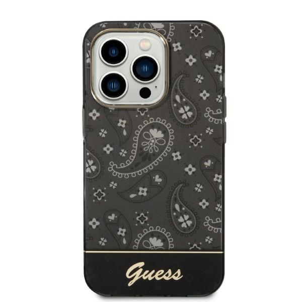 Guess Bandana Paisley Suojakuori iPhone 14 Pro Max 6.7":lle - Musta