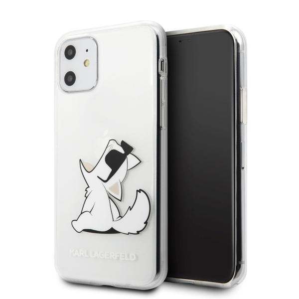 Karl Lagerfeld Choupette Fun iPhone 11 / Xr Suojakuori - Läpinäkyvä