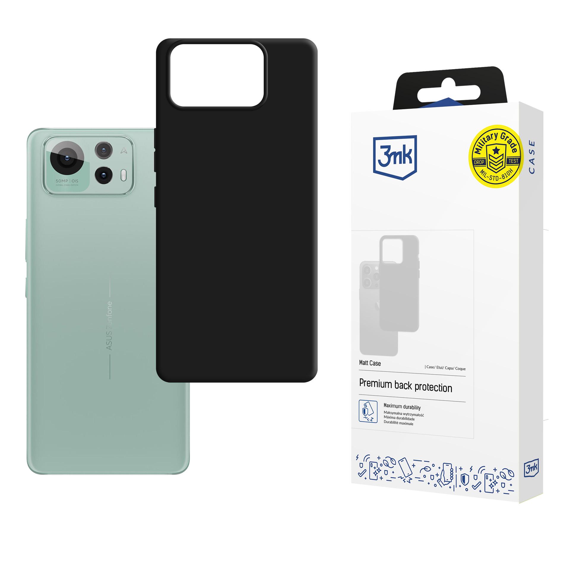 3mk Matt -suojakuori Asus Zenfone 12 Ultra - musta