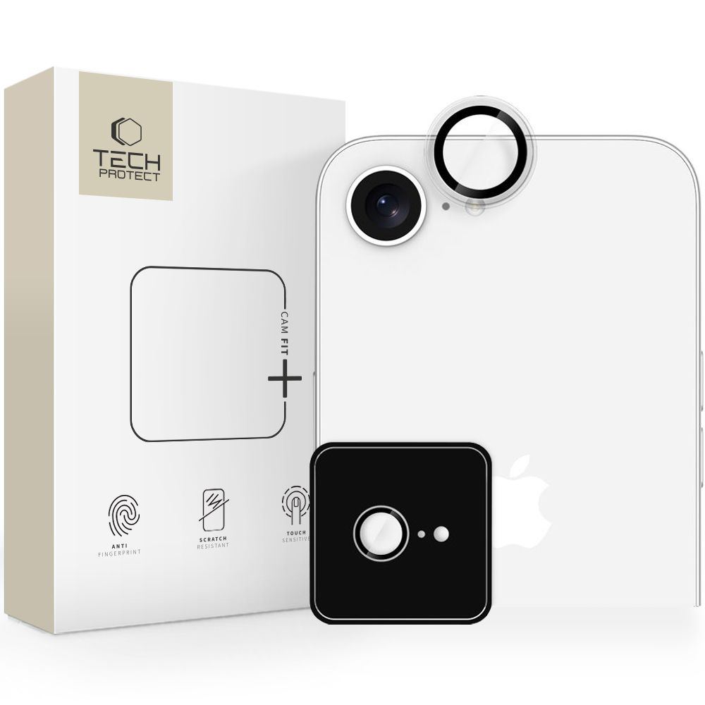 Tech-Protect Camring Fit+ linssisuoja iPhone 16e / 17e:lle - läpinäkyvä