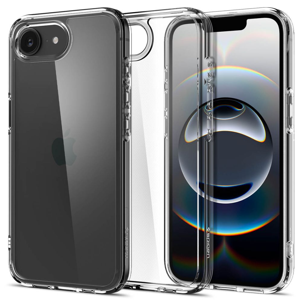 Spigen Ultra Hybrid suojakuori iPhone 16e:lle - kirkas läpinäkyvä