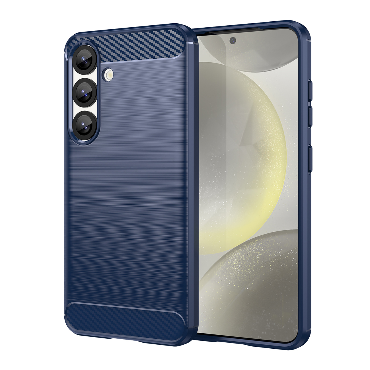 Carbon Suojakuori Samsung Galaxy S25 Edge:lle - sininen