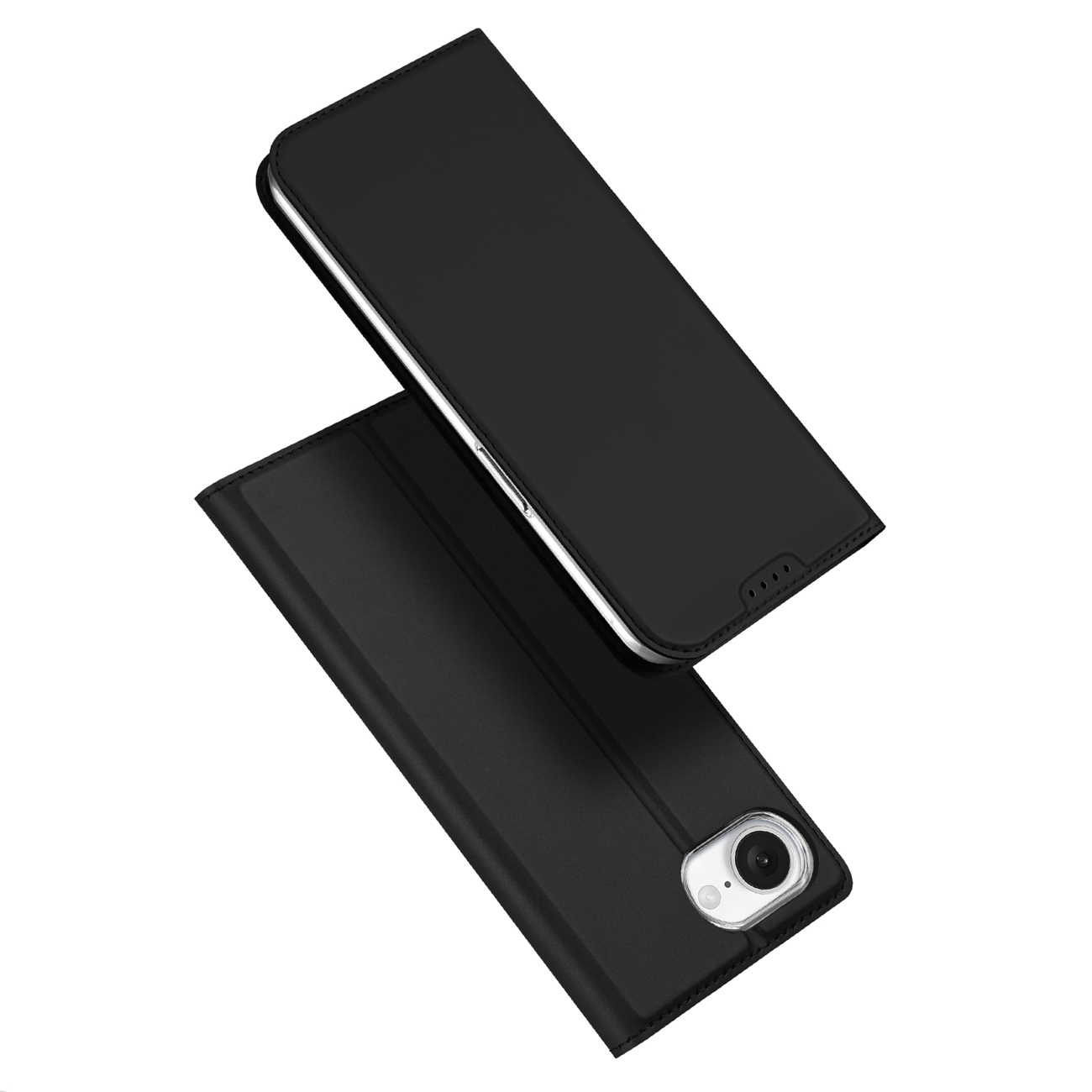 DUX DUCIS SKIN PRO lompakkosuojakuori iPhone 16e:lle - musta