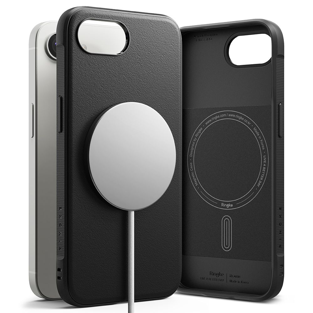 Ringke Onyx Magneettinen MagSafe Suojakuori iPhone 16e / 17e:lle - musta