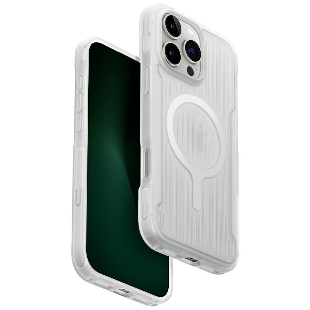 Uniq Combat Active Magclick Lataus Suojakuori iPhone 16 Pro Max:lle - Valkoinen