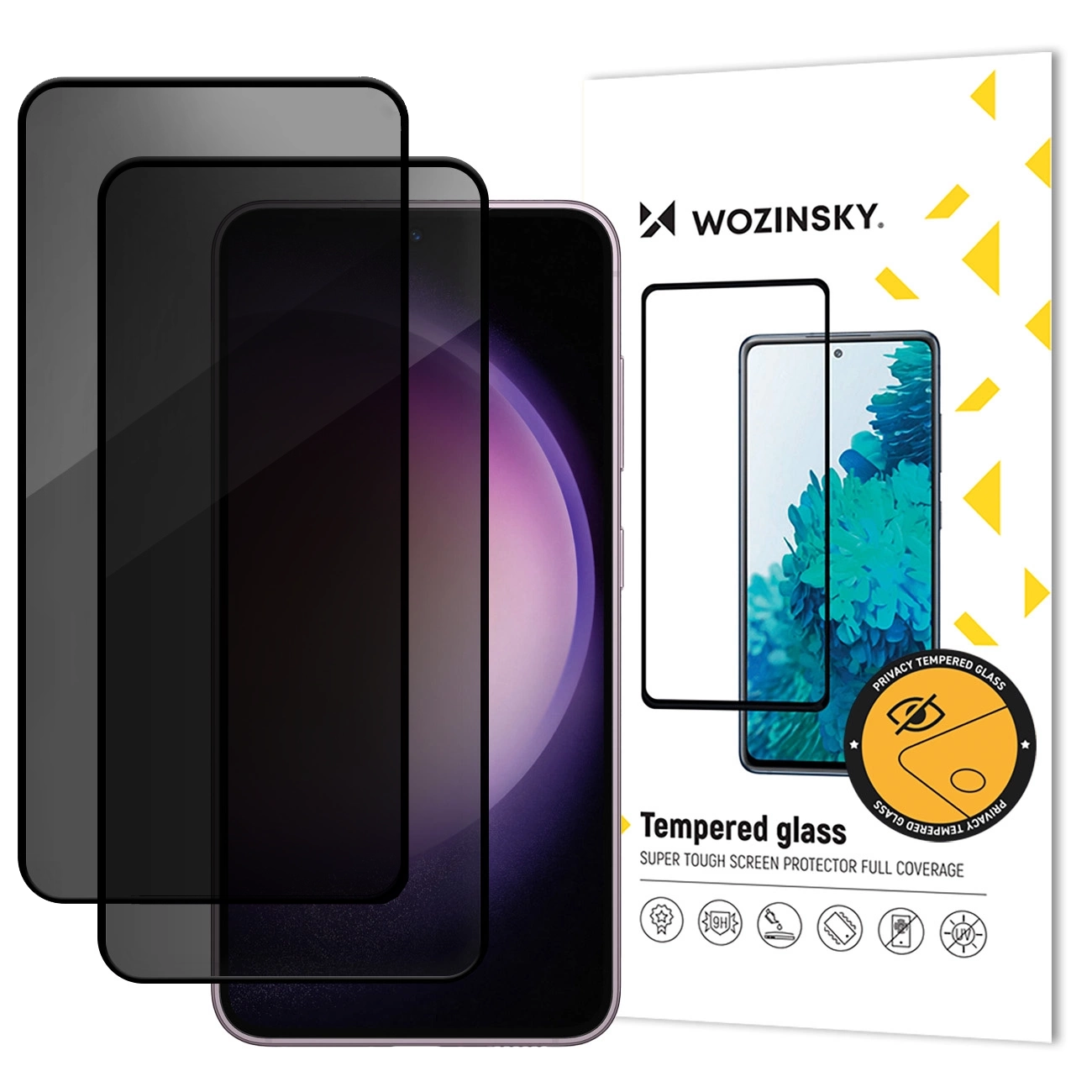 Wozinsky Privacy Glass tempered glass for Xiaomi Redmi 14C, 2-pack