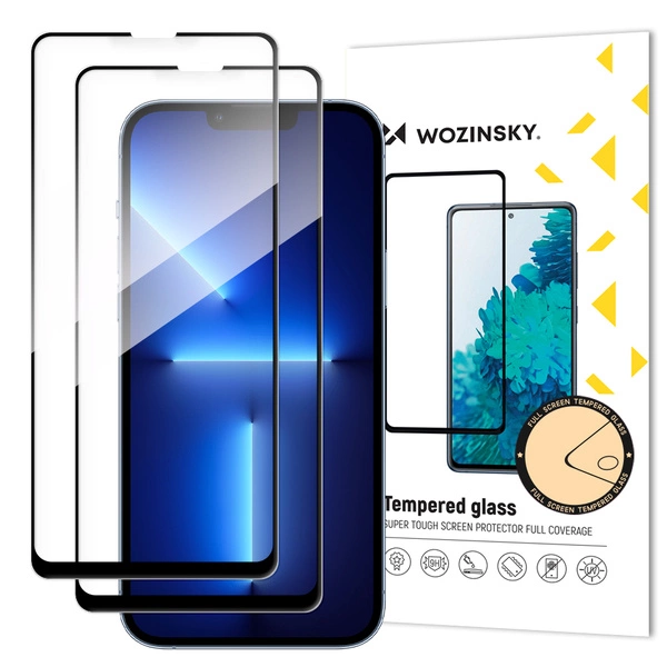Wozinsky Full Glue Tempered Glass for Xiaomi Redmi 14C 5G, 2-pack