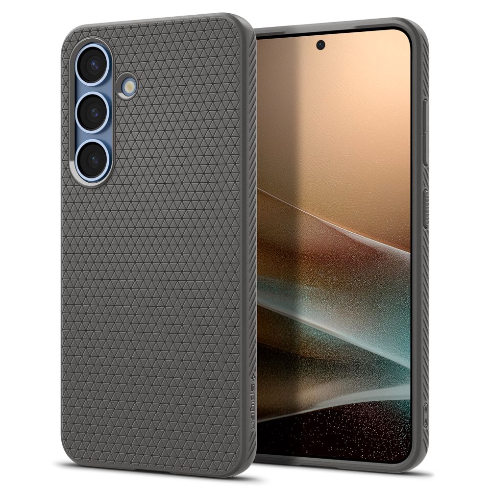 Spigen Liquid Air Suojakuori Samsung Galaxy S25:lle - harmaa