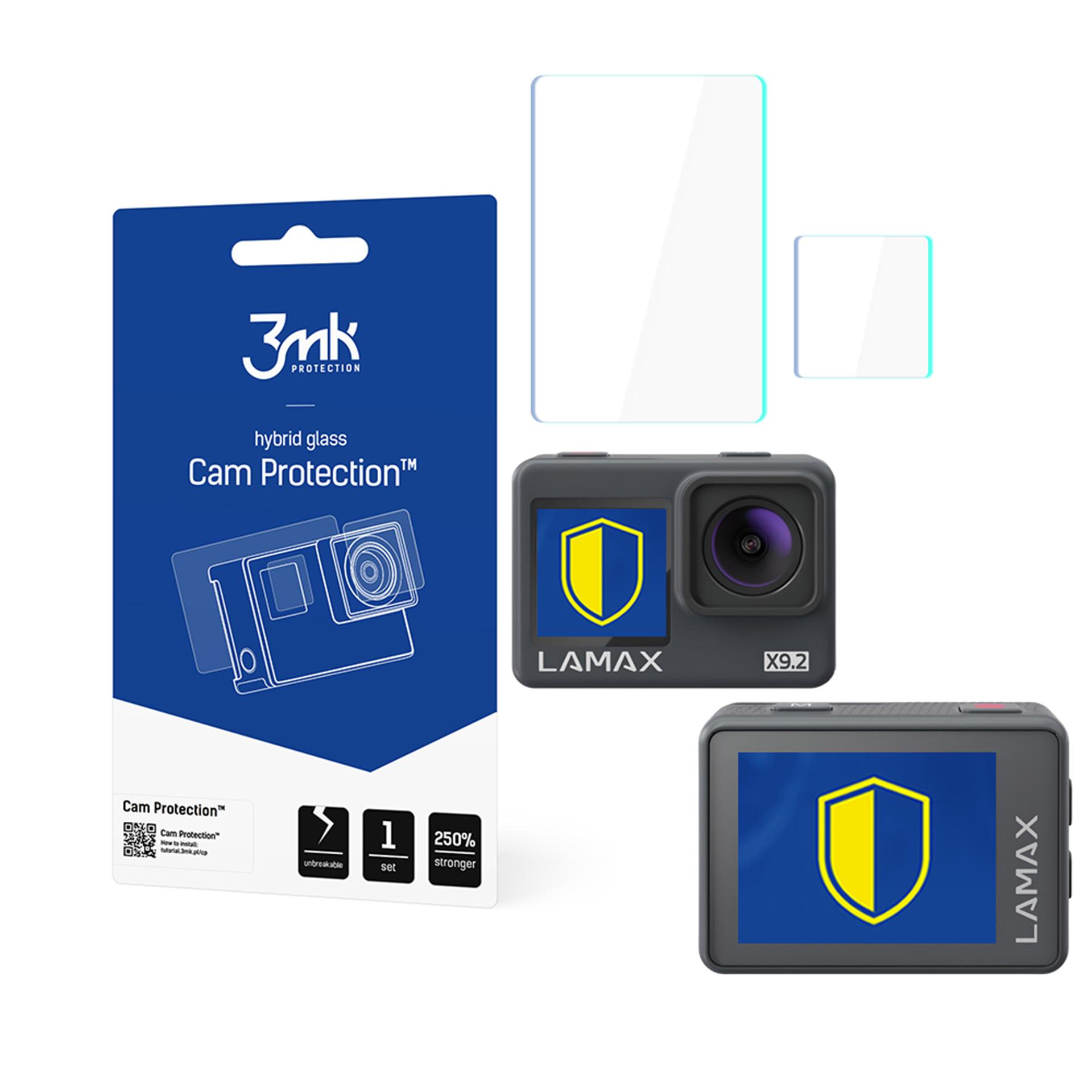 3mk Cam Protection -suojalasi Lamax X9.2 -laitteelle