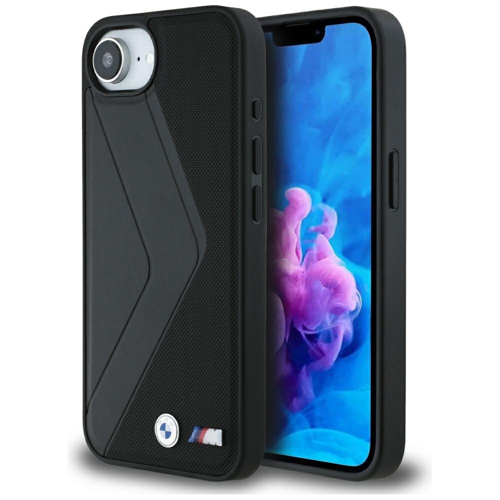 BMW Oversized Stripes MagSafe Suojakuori iPhone 16e:lle - Musta