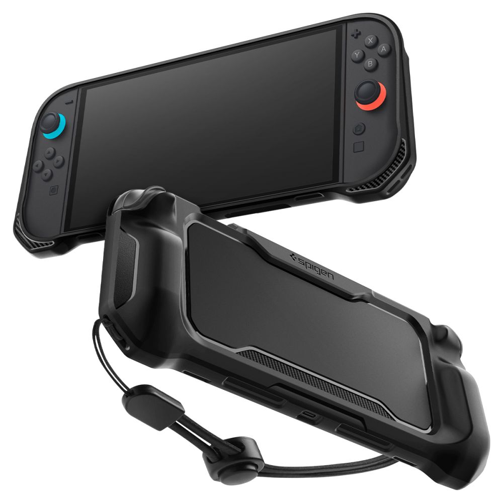 Spigen Rugged Armor Suojakuori Nintendo Switch 2:lle - Matta musta