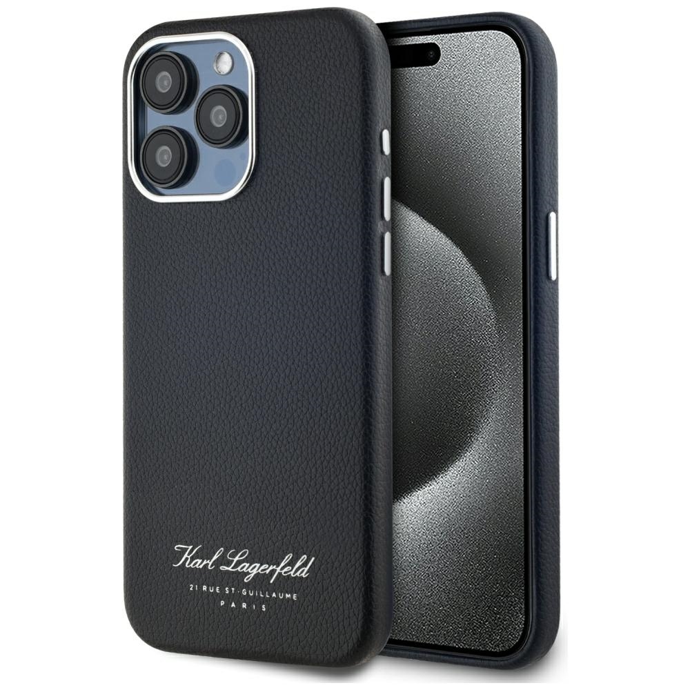 Karl Lagerfeld hotel RSG Suojakuori iPhone 15 Pro:lle - musta