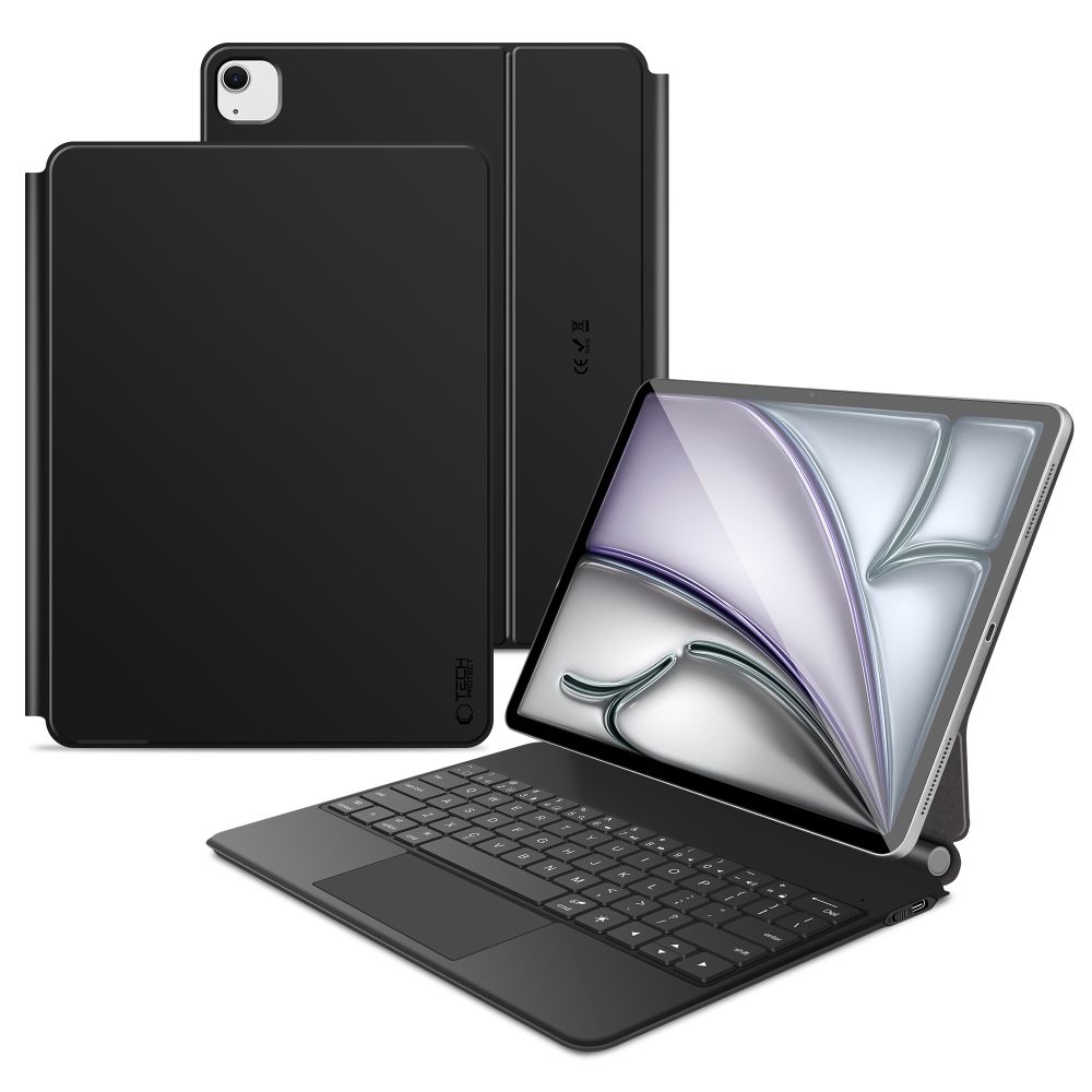 Tech-Protect Smartcase Magneettinen näppäimistolla iPad Pro 12.9 (2020/2021/2022) / 13 (2024/2025/2026):lle - musta