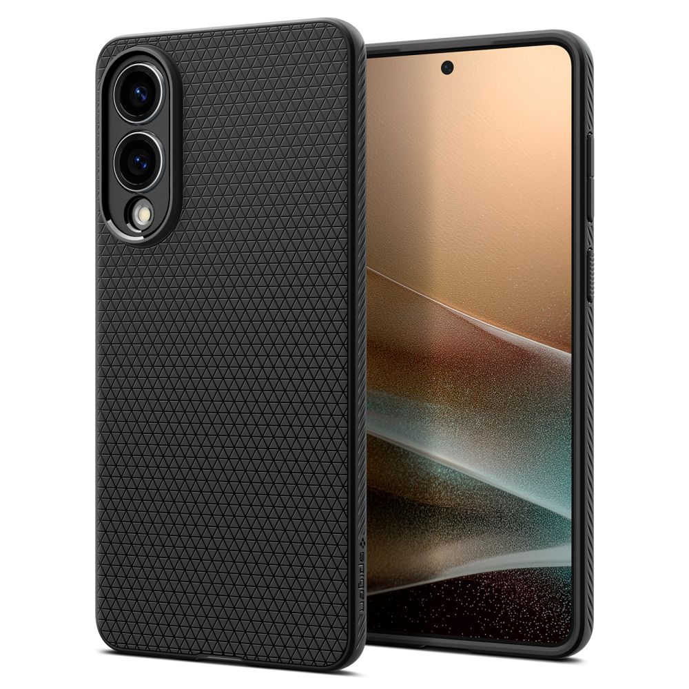 Spigen Liquid Air Suojakuori Samsung Galaxy S25 Edge:lle - musta