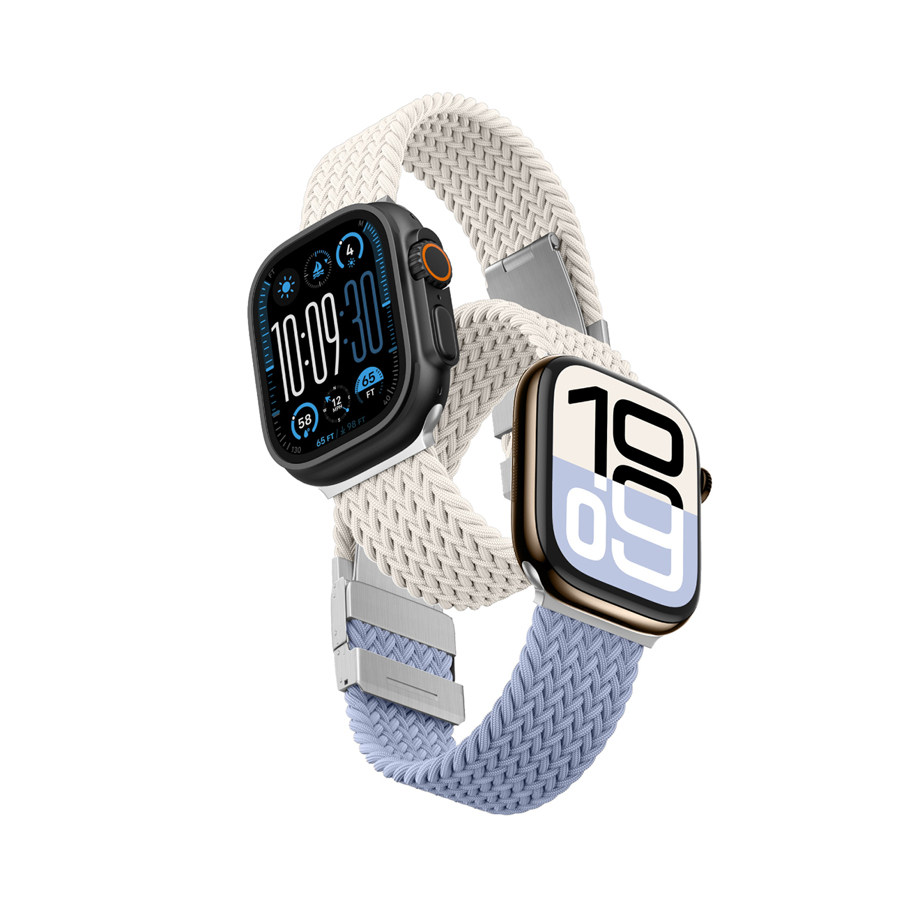 AmazingThing Blend Band Apple Watch 42mm 2 kpl - Space Blue / Space Blue