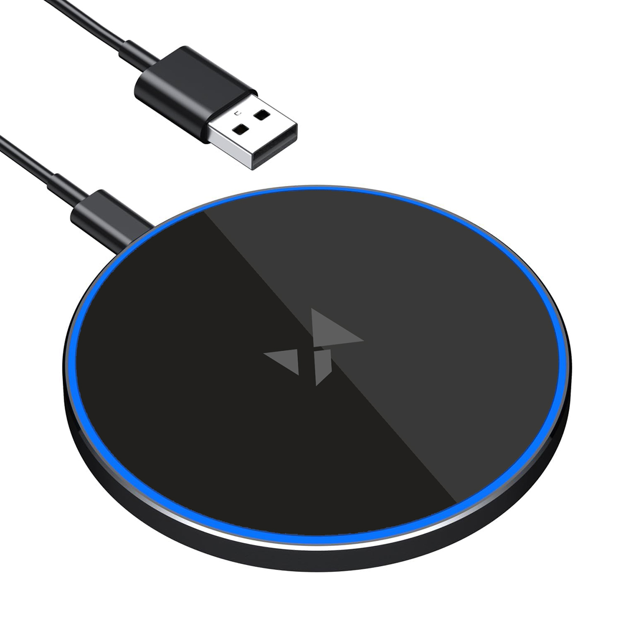 Wozinsky WLI-01Y 15W Qi Induktiivislaturi USB-C Kaapelilla - Musta