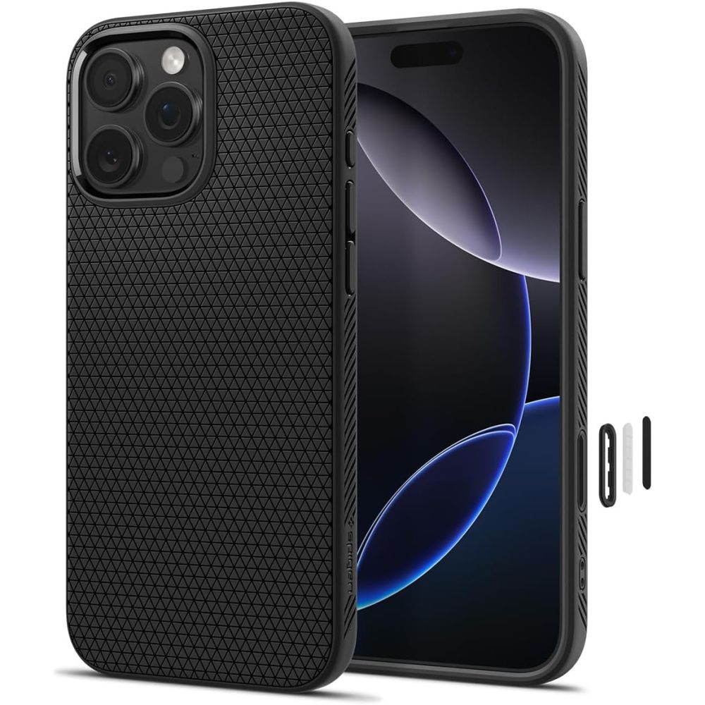 Spigen Liquid Air T MagSafe Suojakuori iPhone 16 Pro Max:lle - matta musta