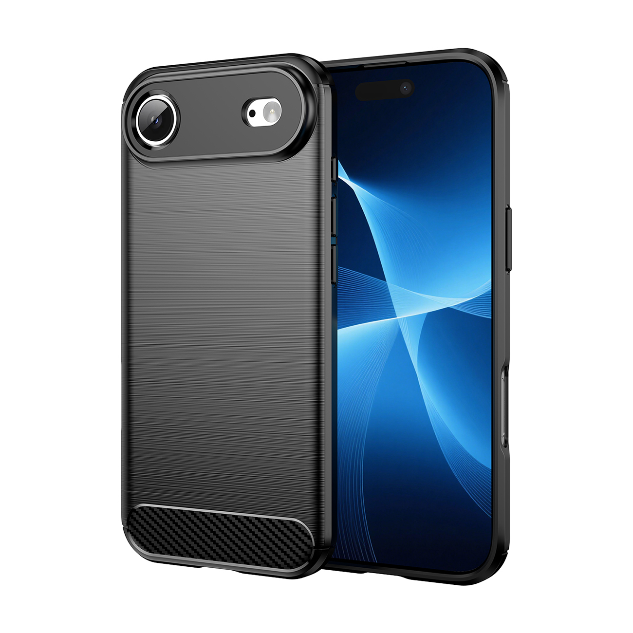 Carbon Suojakuori iPhone 17 Air:lle - Musta