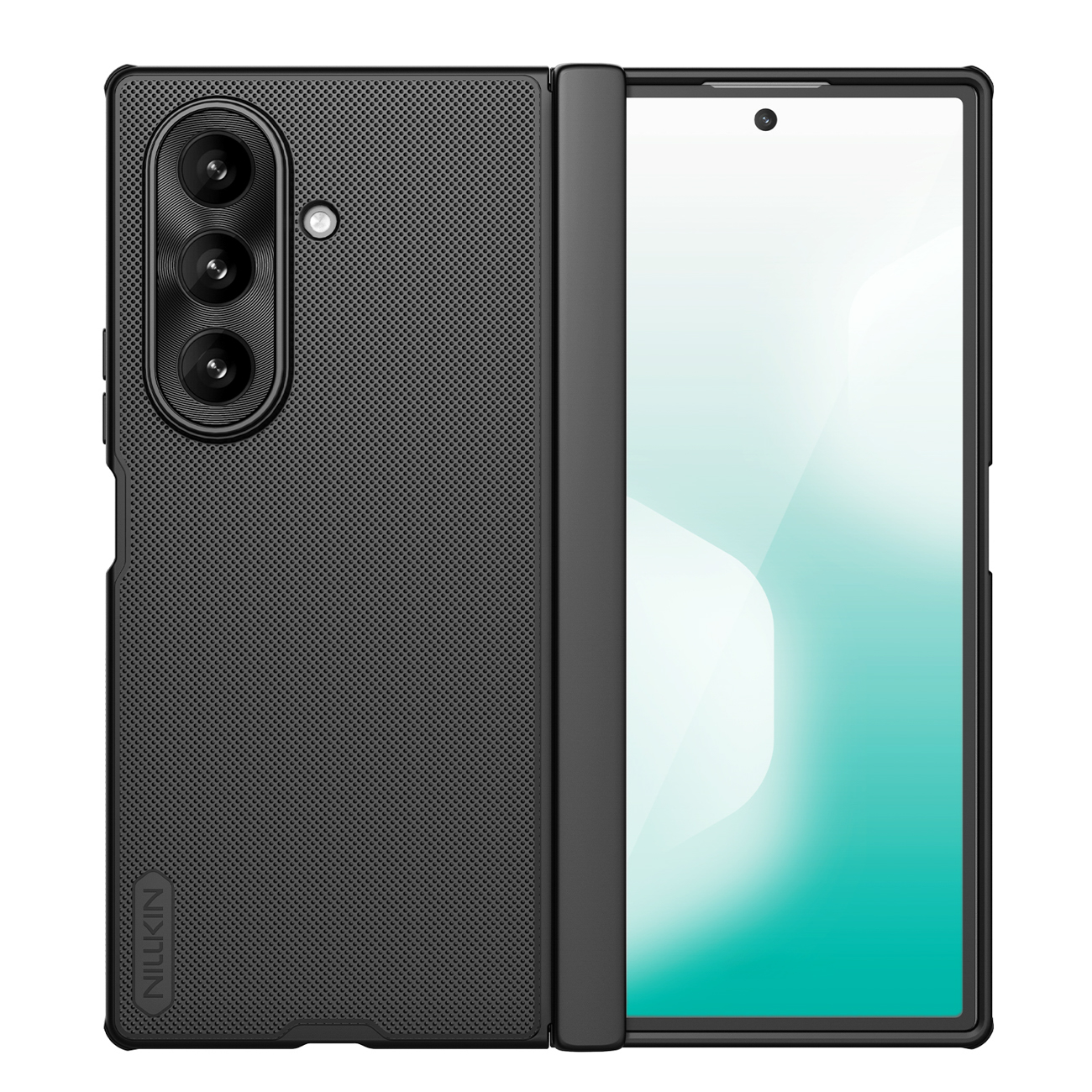 Nillkin Super Frosted Shield Fold magneettinen suojakuori Samsung Galaxy Z Fold 7, MagSafe-yhteensopiva - musta