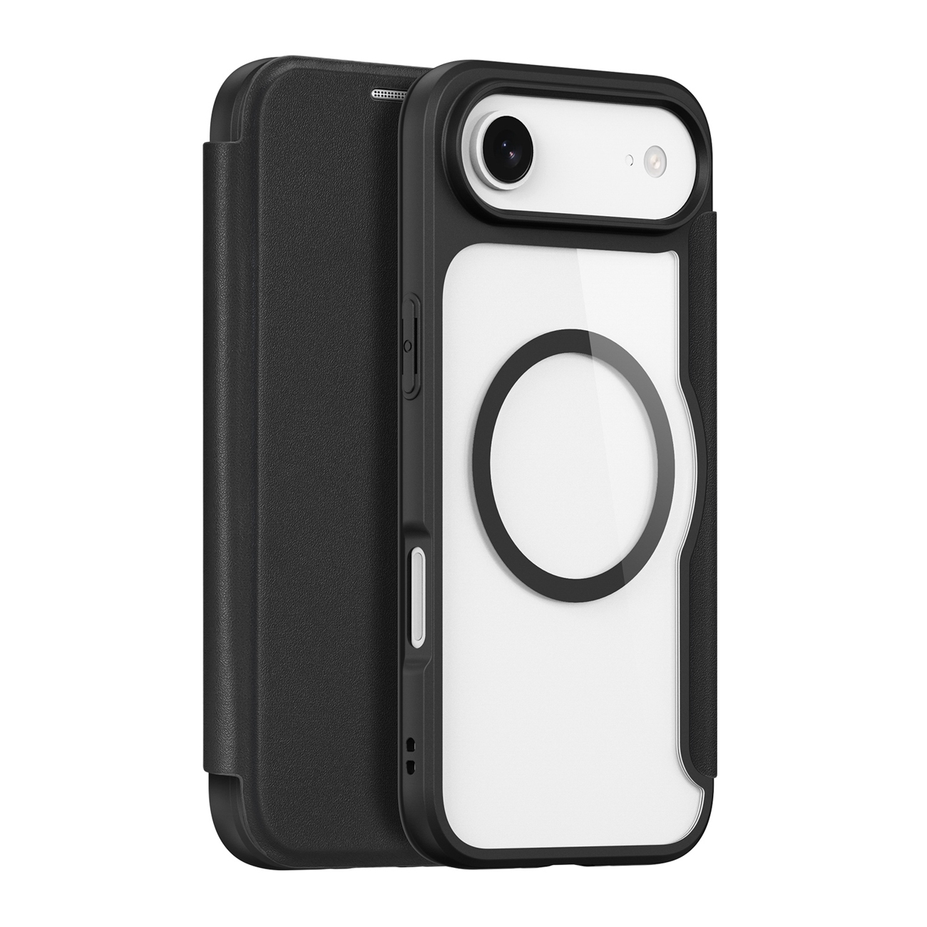 Dux Ducis Skin X Pro iPhone 17 Air Suojakuori Lompakolla, MagSafe-yhteensopiva - Musta