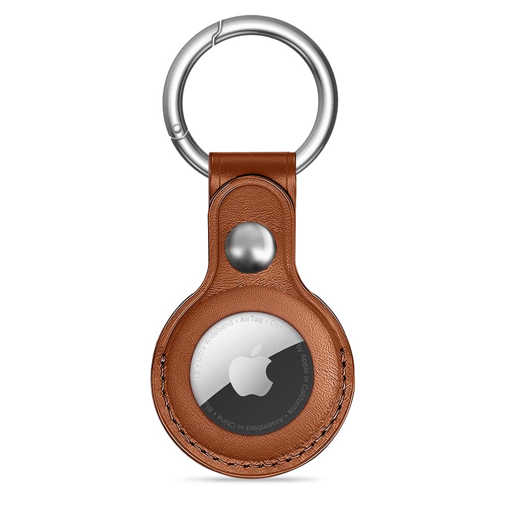 Tech-Protect NaturalFit Suojakuori Apple AirTag 1/2:lle - ruskea