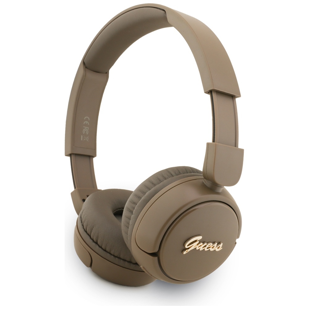 Guess Metal Logo Script kuulokkeet ruskeat