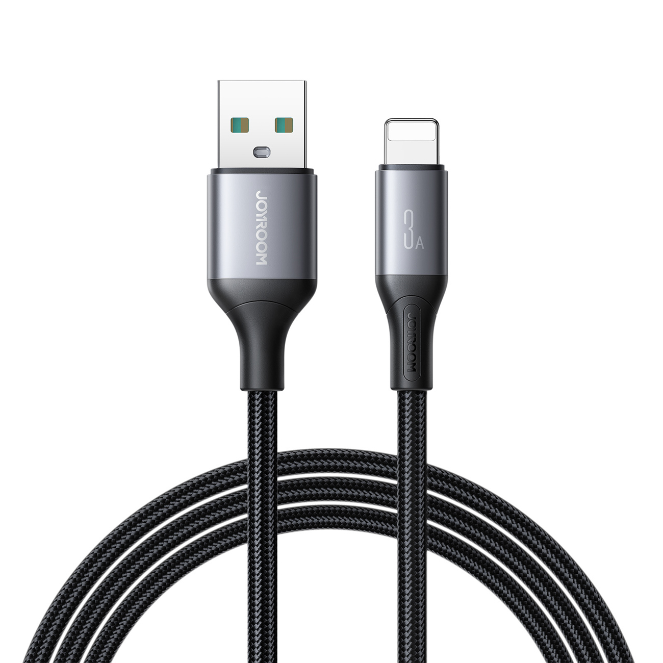 Joyroom S-A28 Flash Series 3A USB-A - Lightning kaapeli 1m - musta