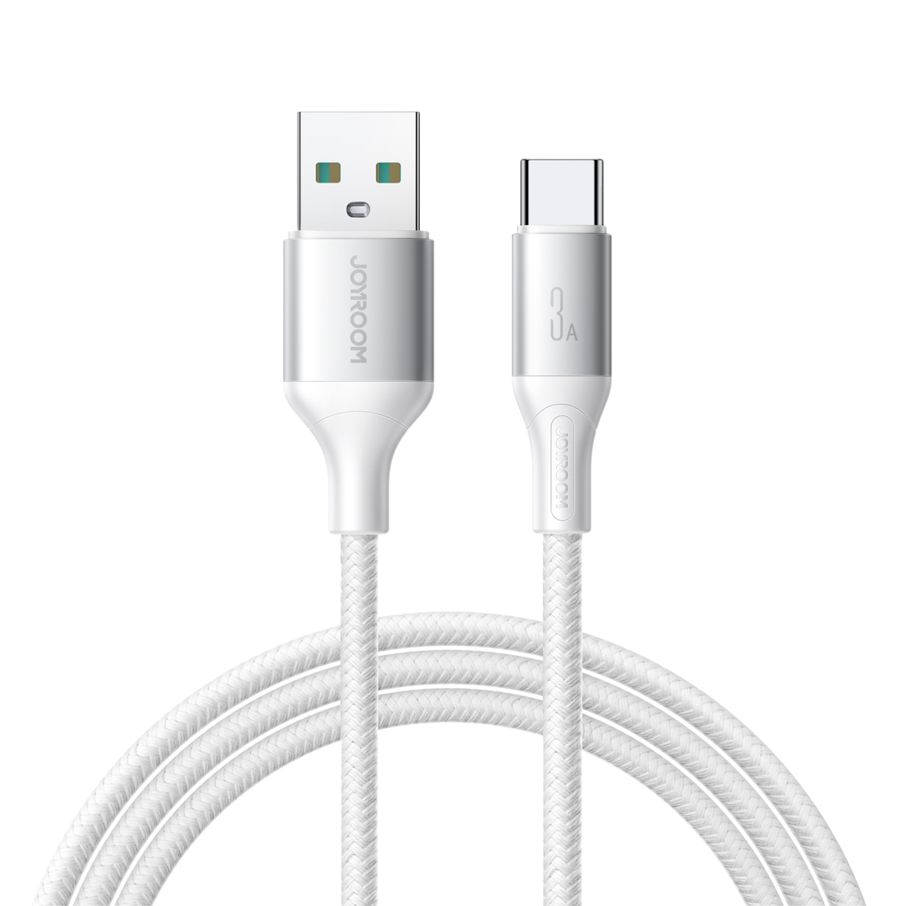 Joyroom S-A28 Flash Series 3A USB-A - USB-C Kaapeli 2m - Valkoinen