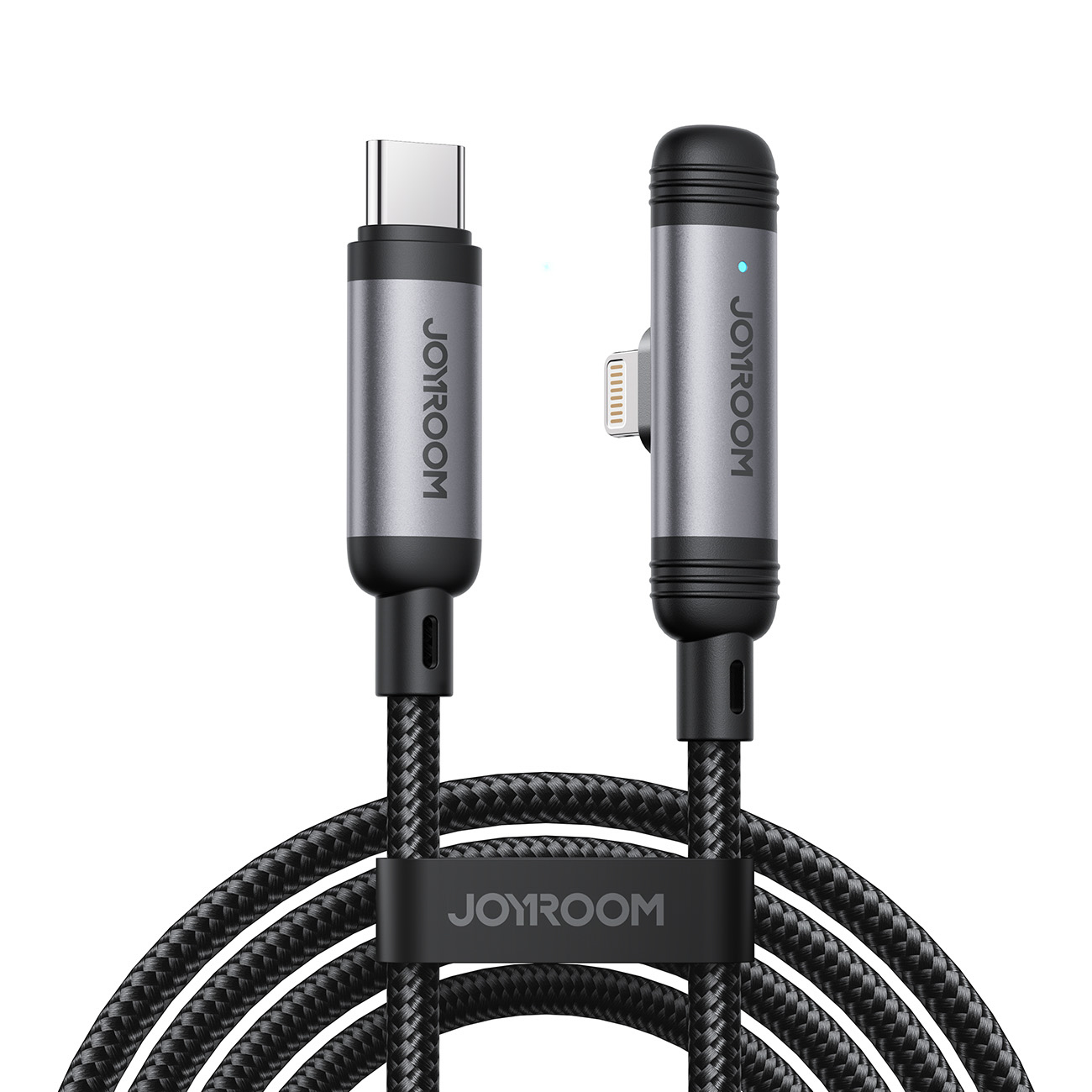 Joyroom S-A56 EnjoyX Series 90° USB-C - Lightning kaapeli 30W 1.2m - musta