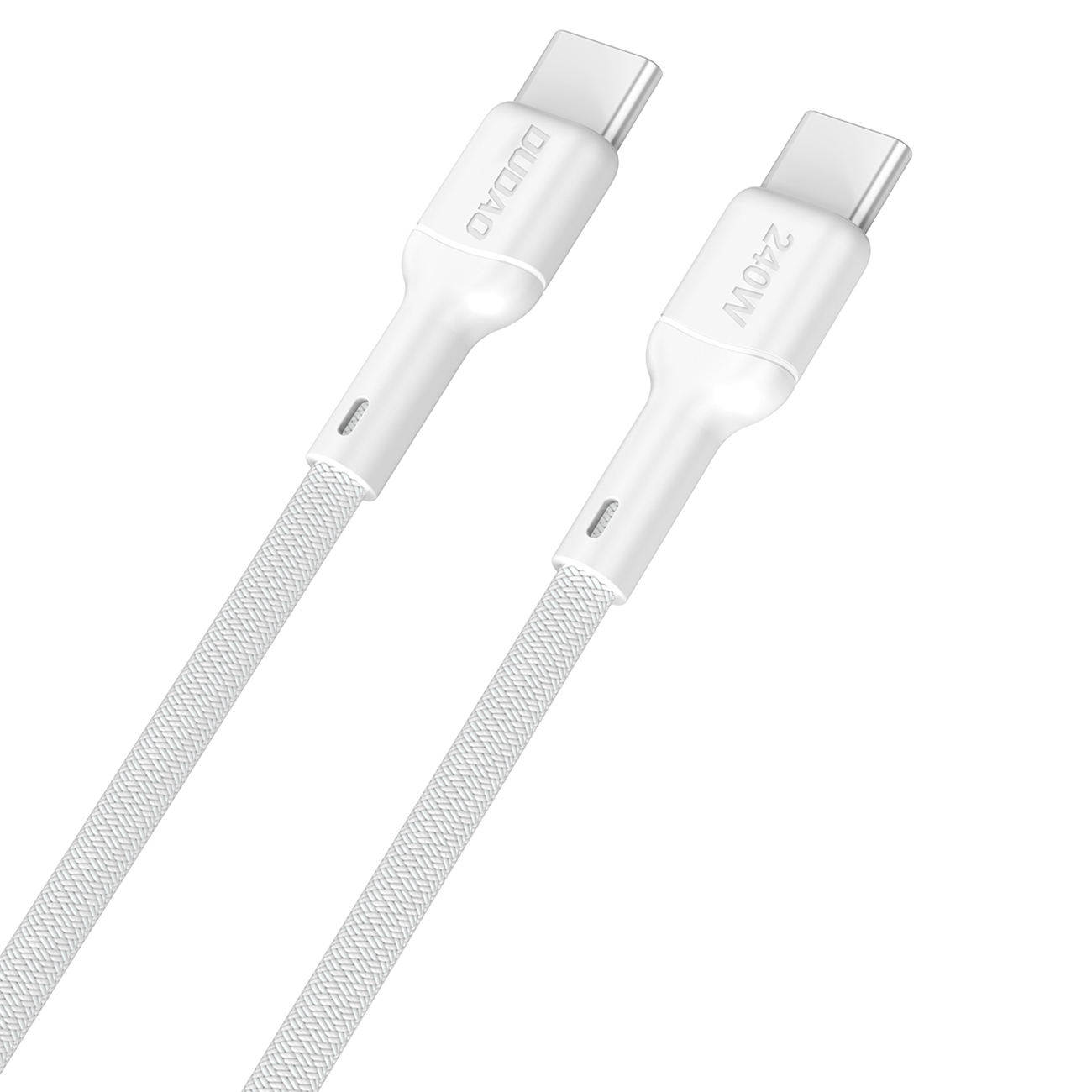 Dudao L9C Max 240W PD USB-C - USB-C Kaapeli 1,2m - Valkoinen