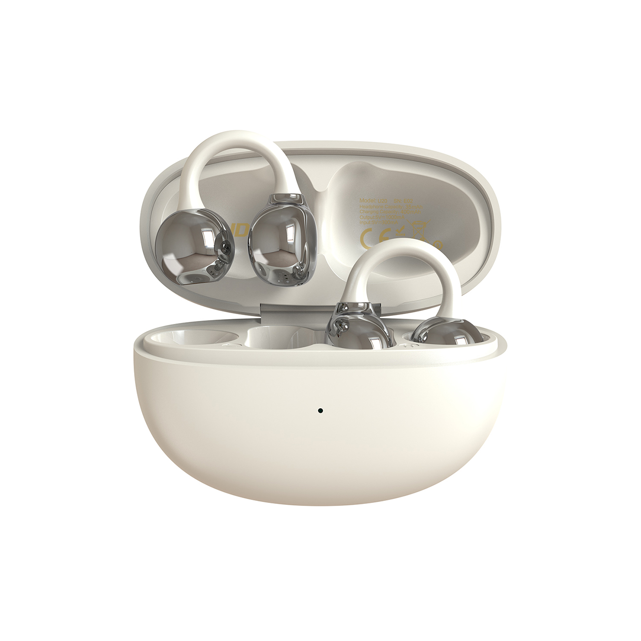 Dudao U20 TWS Bluetooth langattomat kuulokkeet valkoinen