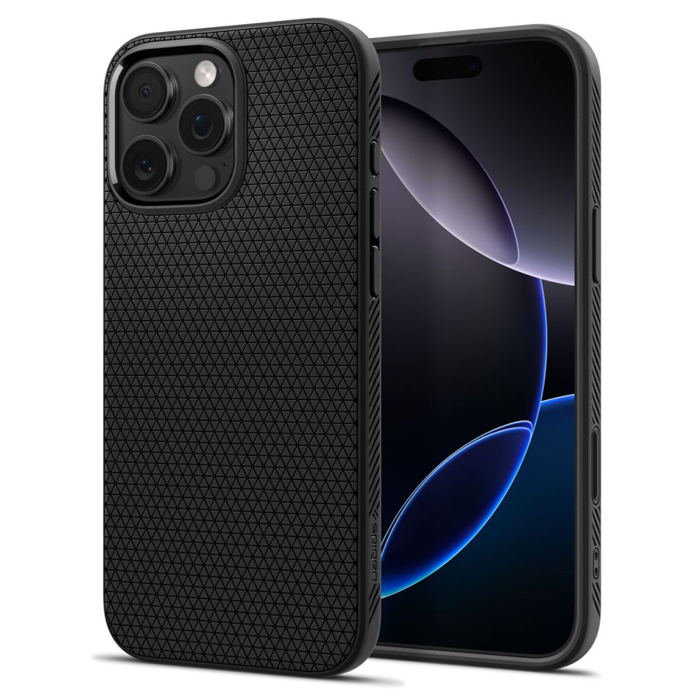 Spigen Liquid Air T MagSafe Suojakuori iPhone 16 Pro:lle - matta musta