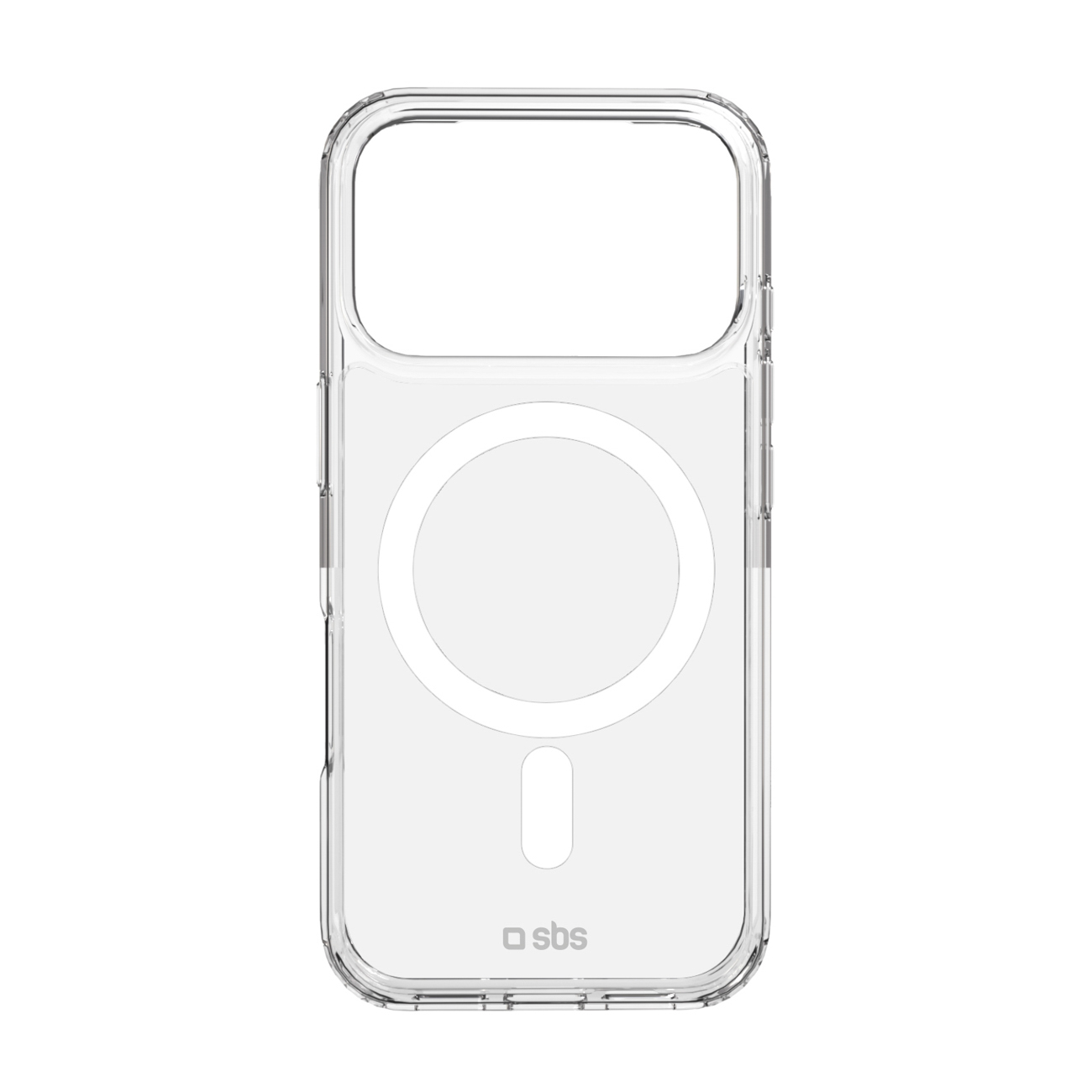 SBS Extreme Mag Suojakuori D3O-teknologialla iPhone 17 Pro:lle - läpinäkyvä
