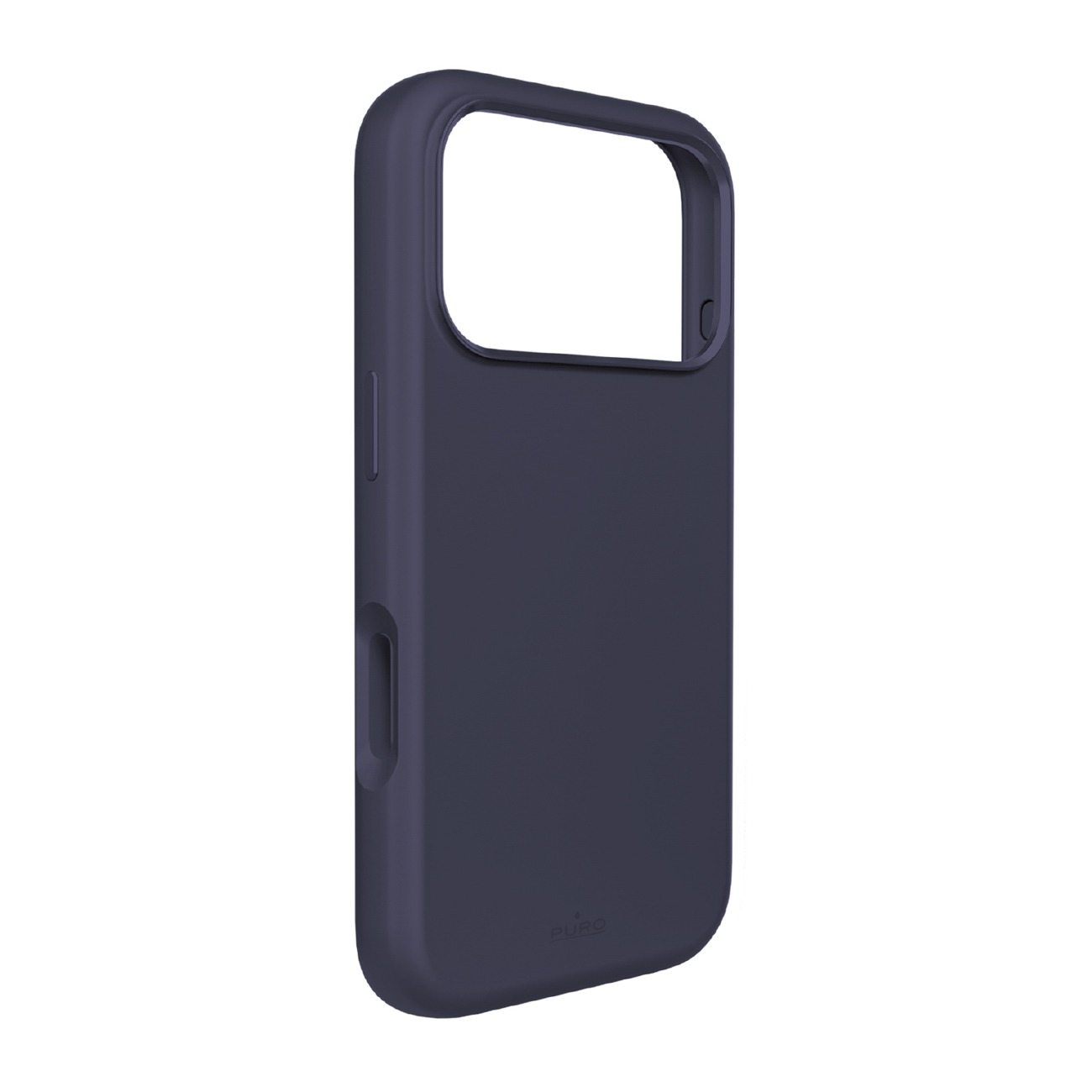 Pure Icon Mag Pro nestesilikoninen suojakuori iPhone 17 Pro Max, MagSafe-yhteensopiva, kamerasuojalla ja alumiinipainikkeilla - tummansininen