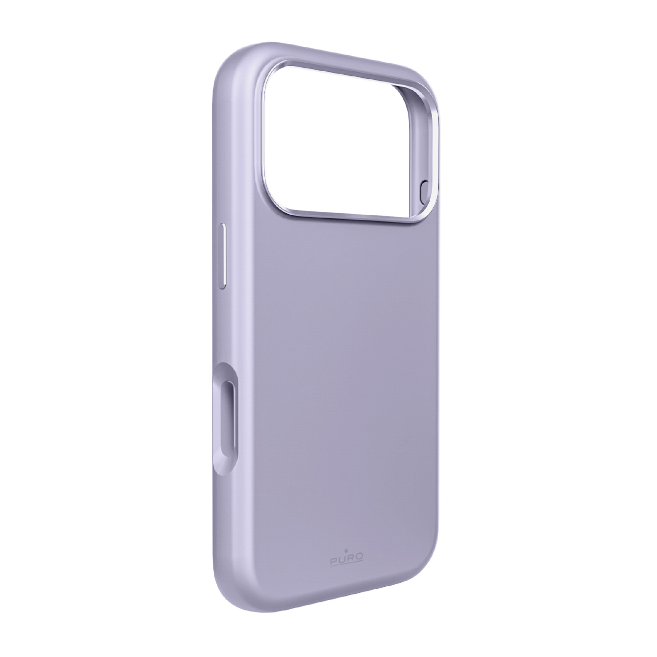 Puro Icon Mag Pro nestesilikoninen Suojakuori iPhone 17 Pro Max:lle, MagSafe -yhteensopiva, kamerasuojauksella ja alumiinipainikkeilla - vaaleanpunainen