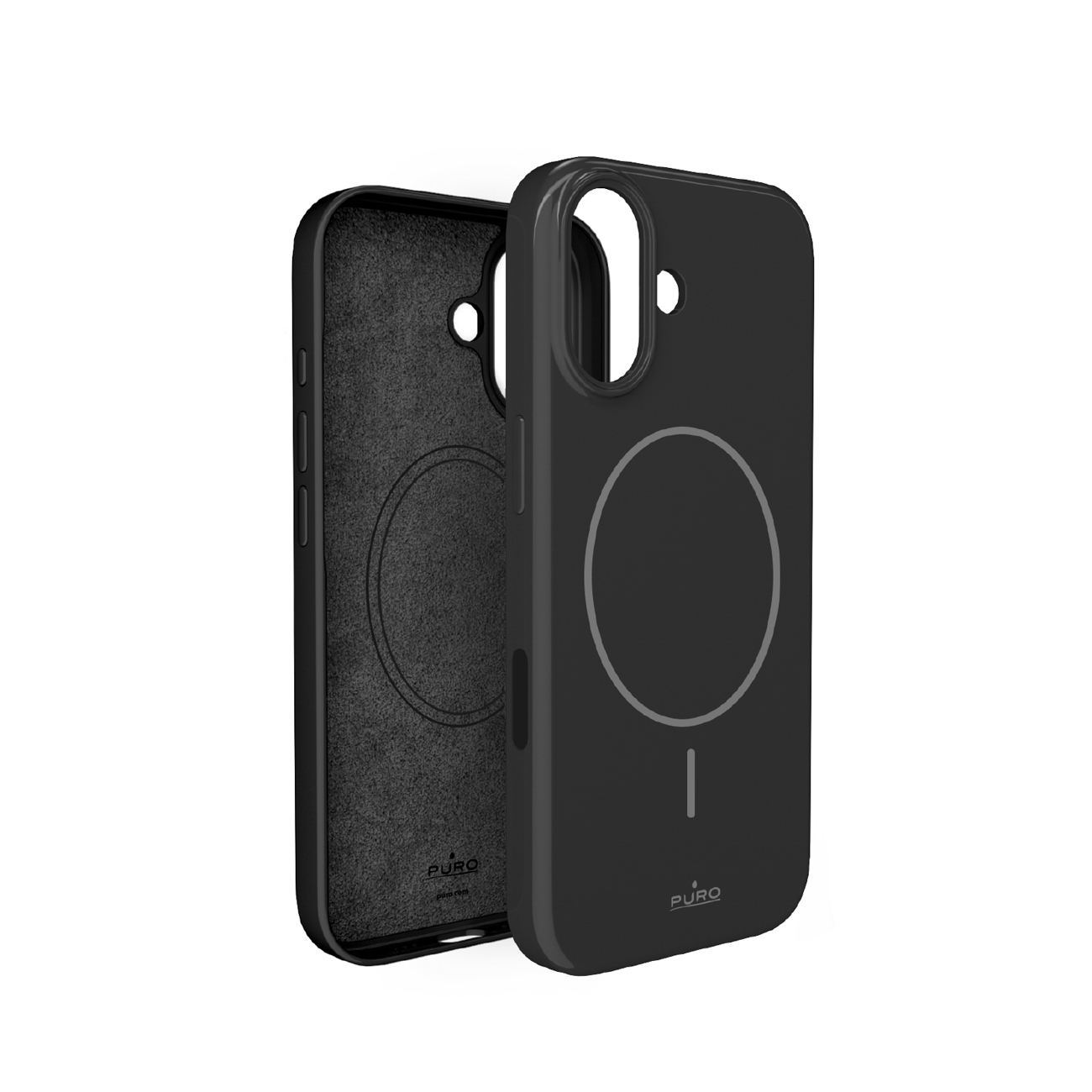 Puro Pulse iPhone 17 polykarbonaatti suojakuori - musta