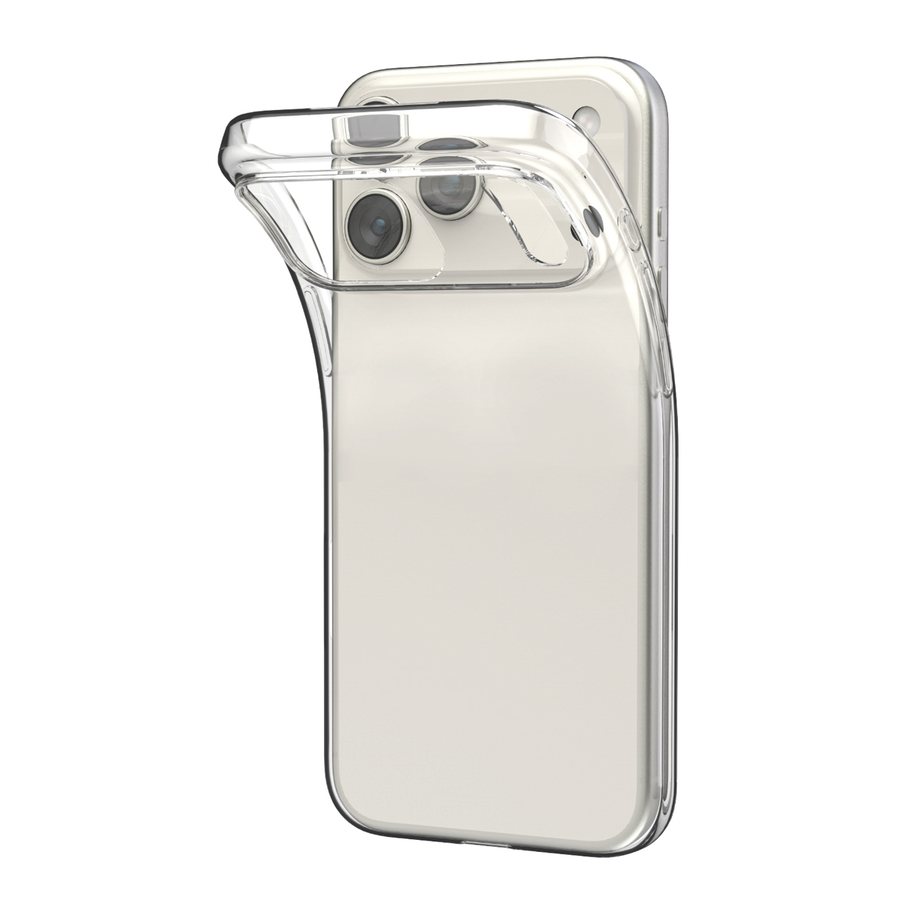 Puro 0.3 Nude Ultra-ohut TPU suojakuori iPhone 17 Pro Max:lle - läpinäkyvä