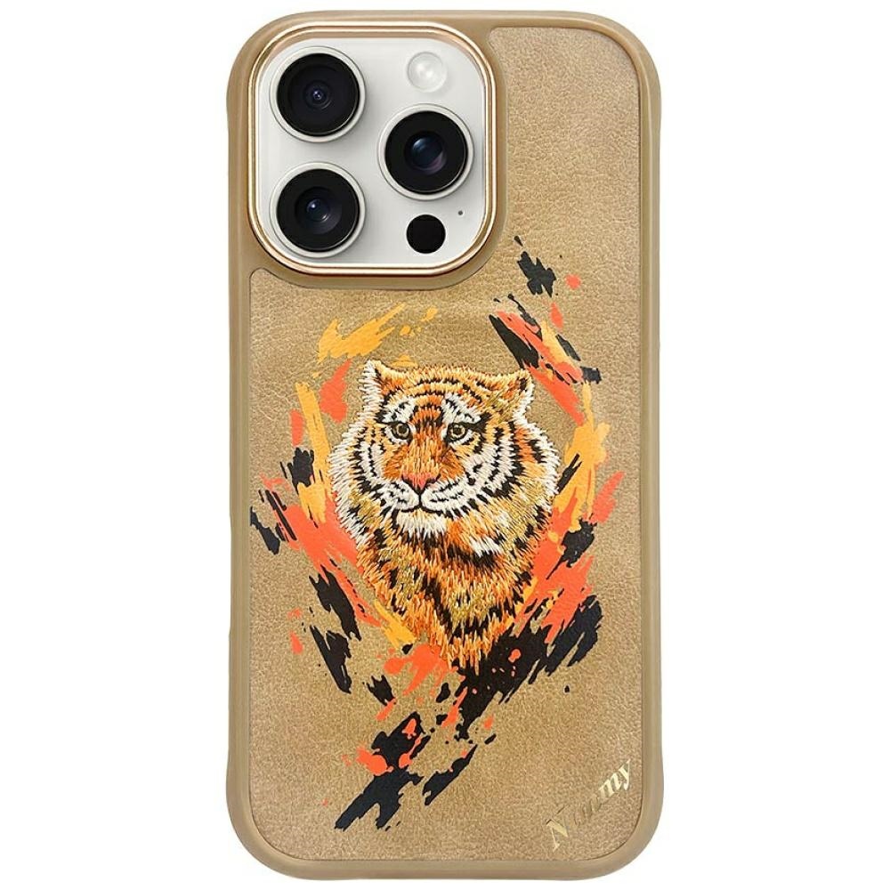 Nimmy Tiger MagSafe Suojakuori iPhone 16 Pro Max:lle - ruskea