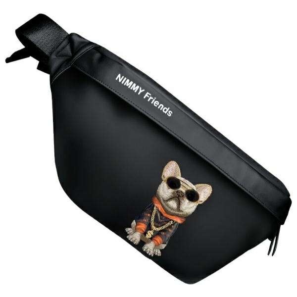 NIMMY crossbody GLASSES COOL DOG musta
